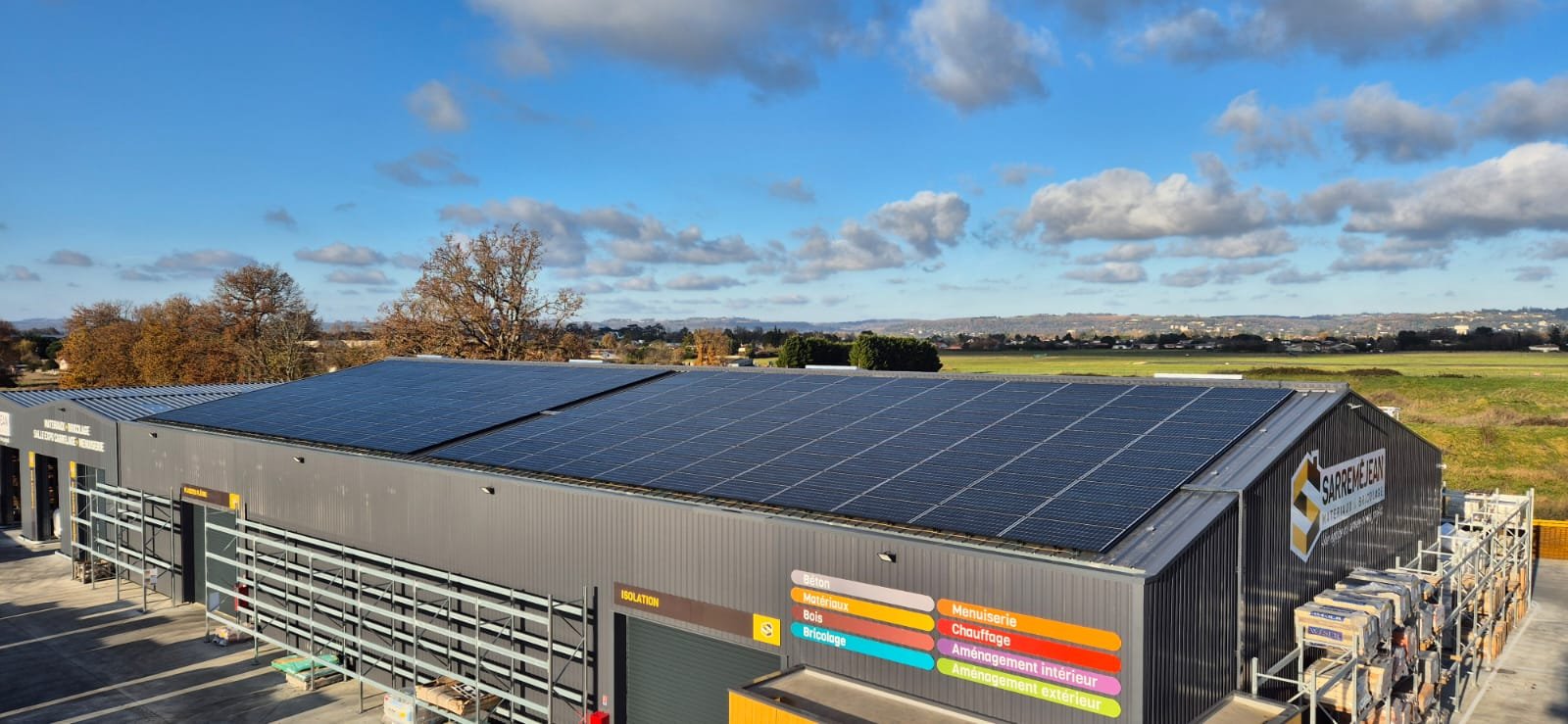 Installation photovoltaïque en autoconsommation sur site professionnel